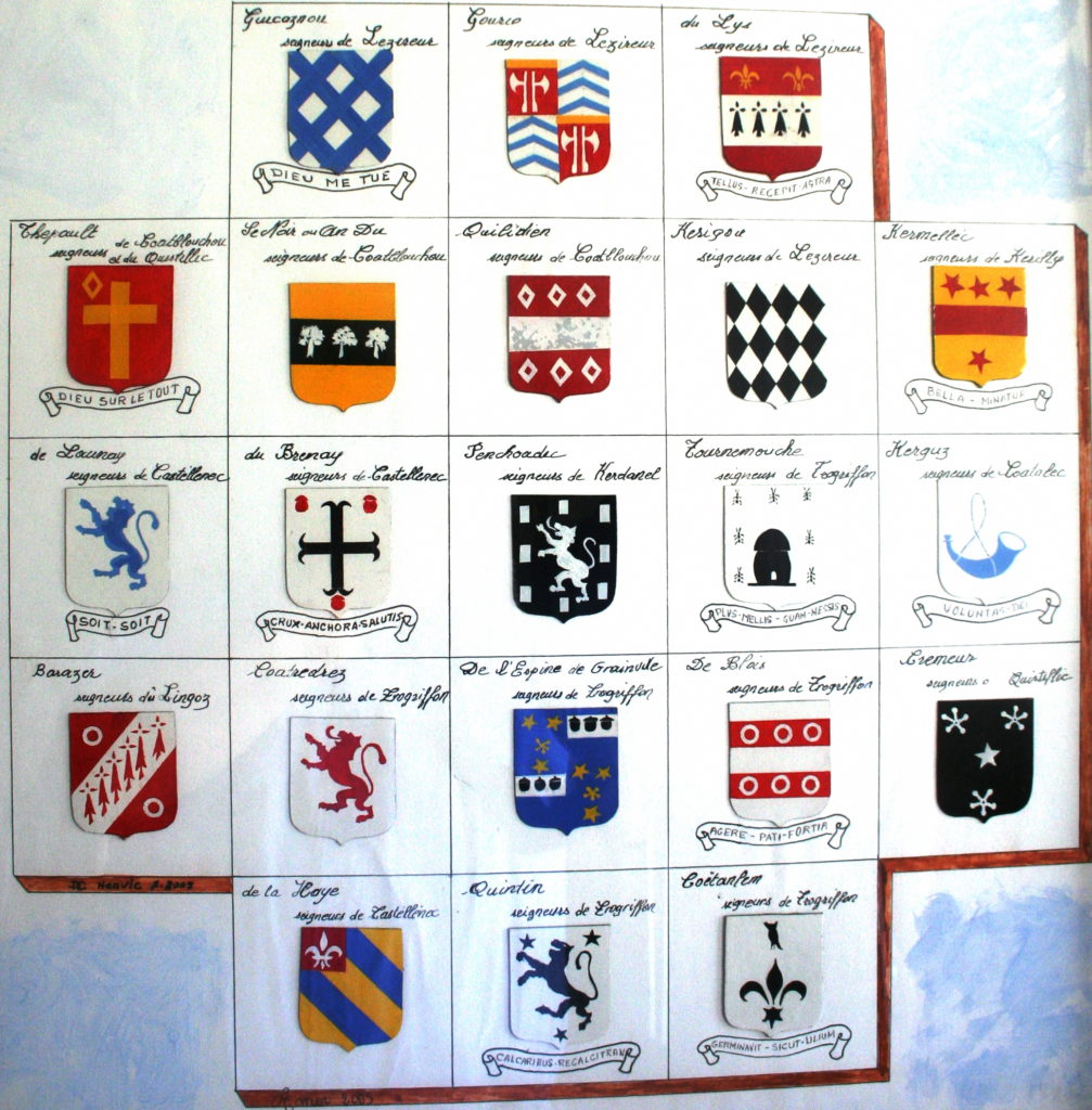 Les armoiries des anciennes familles nobles L' Amer Henvic